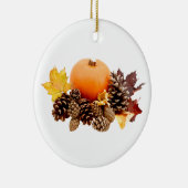 Thanksgiving / herfst stilleven keramisch ornament (Rechts)