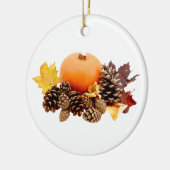 Thanksgiving / herfst stilleven keramisch ornament (Links)
