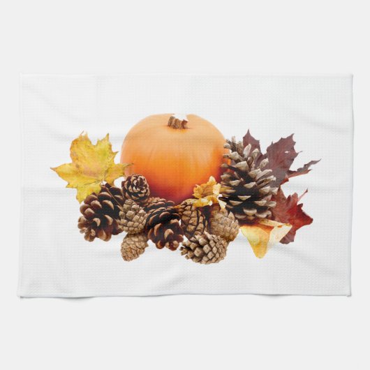 Thanksgiving / herfst stilleven theedoek (Horizontaal)
