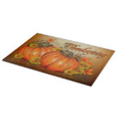 Thanksgiving Herfst thema glazen snijplank (Hoek)