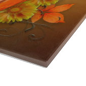 Thanksgiving Herfst thema glazen snijplank (Hoek)