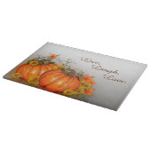 Thanksgiving Herfst thema glazen snijplank (Hoek)