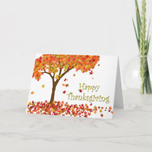 Thanksgiving Herfst Tree Kaart