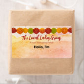 Thanksgiving Herfst verzamelen papier label naam t (Insitu)