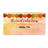 Thanksgiving Herfst verzamelen papier label naam t (Voorkant)