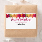 Thanksgiving Herfst verzamelen papier label naam t (Insitu)