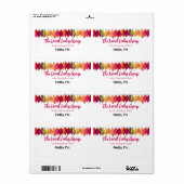 Thanksgiving Herfst verzamelen papier label naam t (Full Sheet)