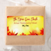 Thanksgiving Herfst verzamelen papier label naam t (Insitu)