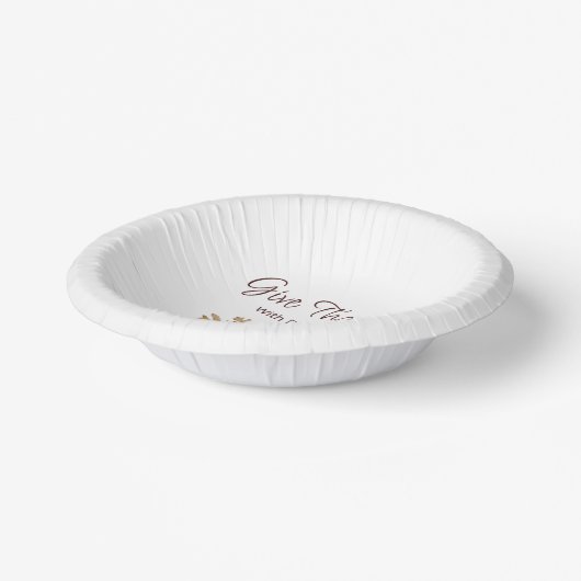 Thanksgiving Herfst Vloeiingsvriendjes Papieren Kommen (Gebogen)