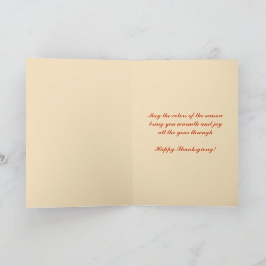 Thanksgiving Herfst vlucht Feestdagen Kaart (Binnen)