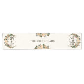 Thanksgiving Herfst Waterverf Boho Floral krans Korte Tafelloper (Horizontaal)