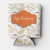 Thanksgiving Herfst Woodland Pattern Blikjeskoeler (Voorkant)