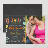 Thanksgiving herfst zwangerschapsaankondiging naja aankondiging (Voorkant / Achterkant)