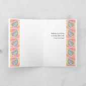 Thanksgiving herfstblad Kaart voor broer en vrouw (Binnen)