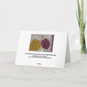 Thanksgiving - herfstbladeren feestdagen kaart (Achterkant)