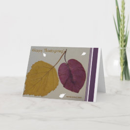 Thanksgiving - herfstbladeren feestdagen kaart