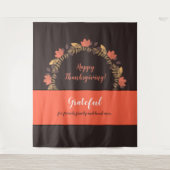 Thanksgiving Herfstbladeren Foto Achtergrond Wandkleed (Voorkant)