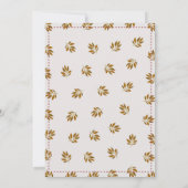 Thanksgiving herfstbladeren geven Bedankt feest Kaart (Achterkant)