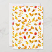 Thanksgiving herfstbladeren krans kaart (Achterkant)