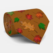 Thanksgiving Herfstbladeren Patroon Stropdas (Opgerold)