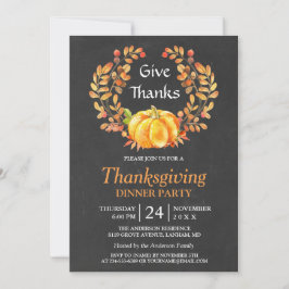 Thanksgiving | Herfstelijk Chalkboard Kaart