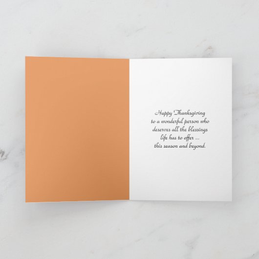 Thanksgiving herfstkaars met eikels kaart (Binnen)