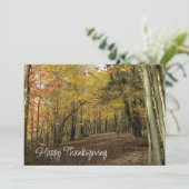 Thanksgiving herfstoliefamage Foto Feestdagenkaart (Staand voorkant)