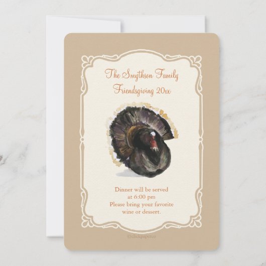 Thanksgiving herfstoogst Herfst gebladerte Kaart (Achterkant)