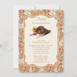 Thanksgiving herfstoogst Herfst gebladerte Kaart