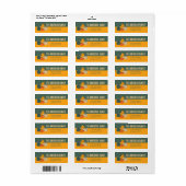 Thanksgiving herfstpompoenen retouradresslabels etiket (Full Sheet)