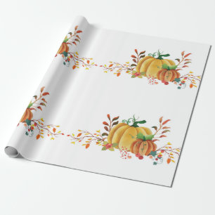 Thanksgiving herfstpompoenontwerp cadeaupapier