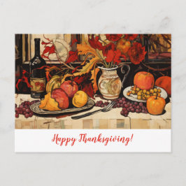 Thanksgiving herfstschilderij briefkaart