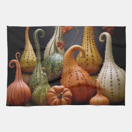 Thanksgiving herfstschilderij theedoek (Horizontaal)