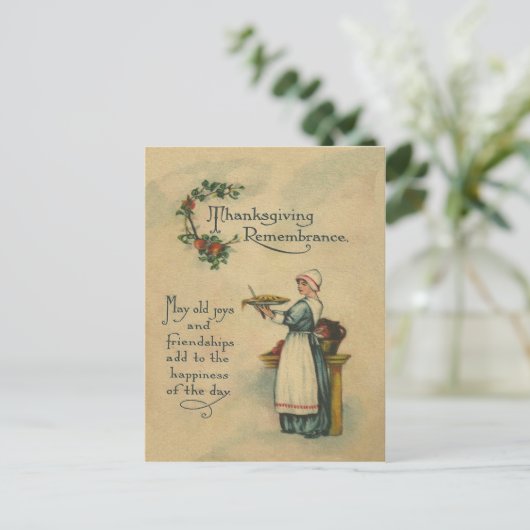 Thanksgiving-herinnering Feestdagenkaart (Staand voorkant)