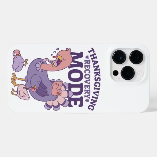 THANKSGIVING HERSTEL MODUS SLAPERIG TURKIJE iPhone HOESJE (Achterkant horizontaal)