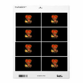 Thanksgiving Het is Herfst Y'all Dachshund Etiket (Full Sheet)