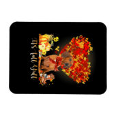 Thanksgiving Het is Herfst Y'all Dachshund Magneet (Horizontaal)
