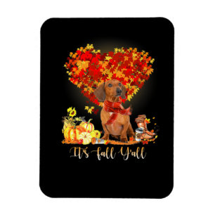Thanksgiving Het is Herfst Y'all Dachshund Magneet