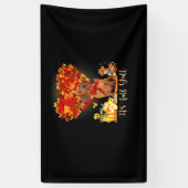 Thanksgiving Het is Herfst Y'all Dachshund Spandoek (Verticaal)