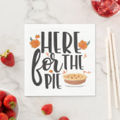 Thanksgiving hier voor de taart grappig papier ser servet (Insitu)