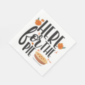 Thanksgiving hier voor de taart grappig papier ser servet (Hoek)