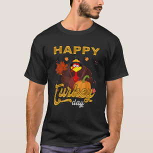 Thanksgiving Holiday Cadeau Funny Cute Happy Turk T-shirt