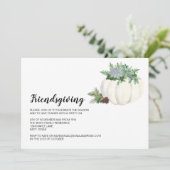 Thanksgiving Holiday Elegant Herfst Friendsgiving Kaart (Staand voorkant)