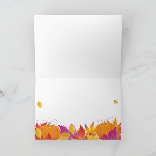 Thanksgiving Holiday Herfst Gold Maple Leaves Wood Kaart (Binnen)