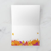 Thanksgiving Holiday Herfst Gold Maple verlaat dec Kaart (Binnen)