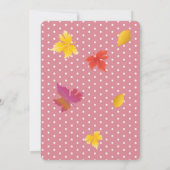 Thanksgiving Holiday Herfst Maple verlaat Waterver Kaart (Achterkant)