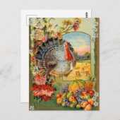 Thanksgiving Holiday kalkoen Briefkaart (Voorkant / Achterkant)