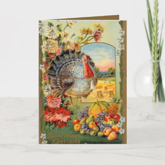 Thanksgiving Holiday kalkoen Feestdagen Kaart