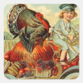  Thanksgiving Holiday kalkoen Square Sticker