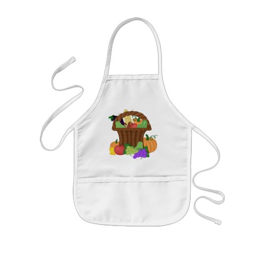 Thanksgiving Holiday Kinder apron Schort (Voorkant)